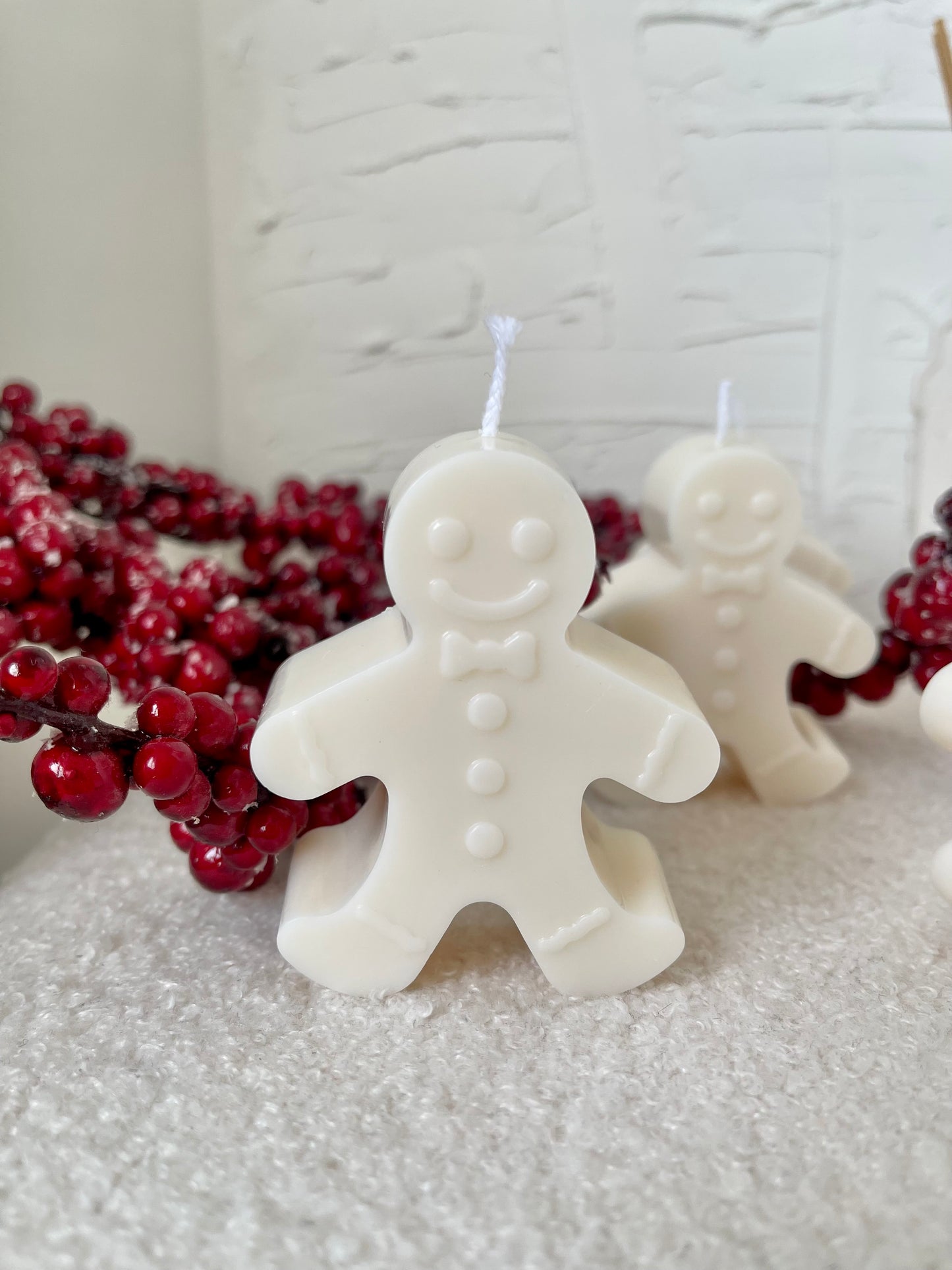 Gingerbread Man Candle