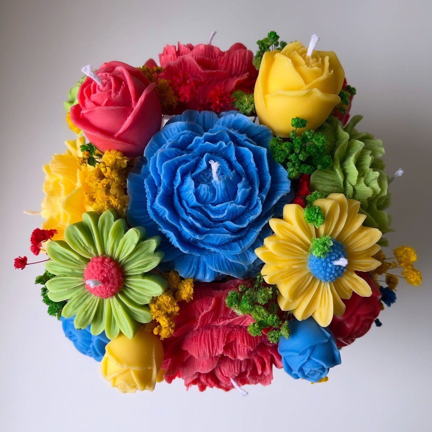 SNA Teacher Candle Bouquet (Autism Awareness)