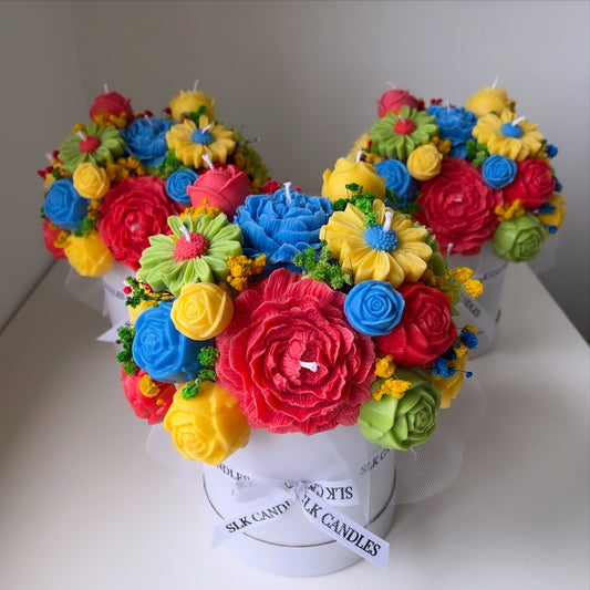SNA Teacher Candle Bouquet (Autism Awareness)